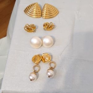 Vintage clip on earrings